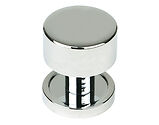 From The Anvil Kelso Cabinet Knob On Rose (25mm, 32mm Or 38mm), Polished Chrome - 50325