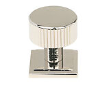 From The Anvil Judd Square Rose Cabinet Knob (25mm, 32mm Or 38mm), Polished Nickel - 50391