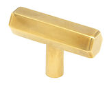 From The Anvil Kahlo T-Bar Cabinet Knob, Aged Brass - 50505