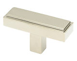 From The Anvil Scully T-Bar Cabinet Knob, Polished Nickel - 50518