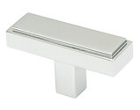 From The Anvil Scully T-Bar Cabinet Knob, Polished Chrome - 50532