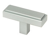 From The Anvil Scully T-Bar Cabinet Knob, Satin Chrome - 50546