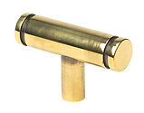 From The Anvil Kelso T-Bar Cabinet Knob, Aged Brass - 50575