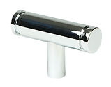 From The Anvil Kelso T-Bar Cabinet Knob, Polished Chrome - 50577
