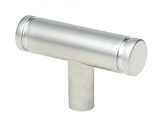 From The Anvil Kelso T-Bar Cabinet Knob, Satin Chrome - 50578