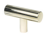 From The Anvil Judd T-Bar Cupboard Knob, Polished Nickel - 50582