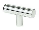 From The Anvil Judd T-Bar Cupboard Knob, Polished Chrome - 50583