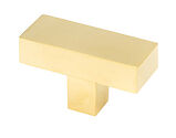 From The Anvil Albers T-Bar Cabinet Knob (50mm x 20mm), Polished Brass - 50670