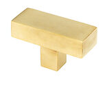 From The Anvil Albers T-Bar Cabinet Knob (50mm x 20mm), Aged Brass - 50683
