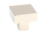 From The Anvil Albers Cabinet Knob (25mm x 25mm, 30mm x 30mm OR 35mm x 35mm), Polished Nickel - 50693
