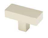 From The Anvil Albers T-Bar Cabinet Knob (50mm x 20mm), Polished Nickel - 50696