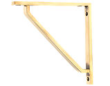 From The Anvil Barton Shelf Bracket (150mm x 150mm OR 200mm x 200mm), Aged Brass - 51106