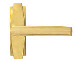 From The Anvil Art Deco Lever On Rose Set, Polished Brass - 51191 (sold in pairs)