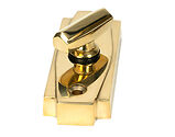 From The Anvil Art Deco Bathroom Thumbturn, Polished Brass - 51203