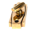 From The Anvil Art Deco Bathroom Thumbturn, Aged Brass - 51204