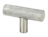 From The Anvil Brompton T-Bar Cabinet Knob, Satin Stainless Steel - 51311
