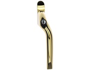 Mila Prolinea Curve Espagnolette Locking Handle, 40mm Pin Length (Left Or Right Handed), Gold - 561334