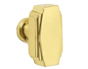 Croft Architectural Art Deco Cupboard Door Knob, 32mm x 18mm, *Various Finishes Available - 7006-32