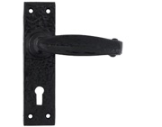 From The Anvil Classic Door Handles (150mm x 38mm), Black - 73217M  (sold in pairs)