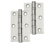Excel Hardware 3 Inch Stainless Steel Ball Bearing Hinges, Satin Stainless Steel - 834 (sold in pairs)