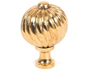 From The Anvil Spiral Cabinet Knob (32mm, 38mm Or 45mm), Polished Brass - 83552
