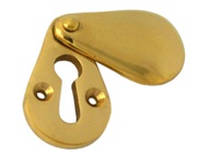 From The Anvil Plain Standard Profile Escutcheon & Cover, Polished Brass - 83557