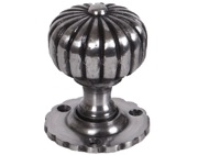 From The Anvil Flower Mortice Knob Set, Natural Smooth Finish - 83561 (sold in pairs)