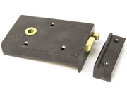 From The Anvil Left Or Right Handed Bathroom Latch, Iron - 83575