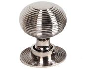 From The Anvil Beehive Mortice/Rim Knob Set, Polished Nickel - 83636 (sold in pairs)