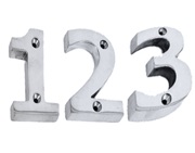 From The Anvil Numerals (0-9), Polished Chrome Finish - 83720