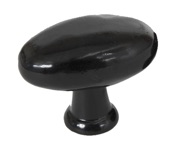 From The Anvil Oval Cabinet Knob (40mm x 25mm), Black - 83790
