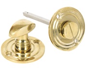 From The Anvil Round Bathroom Thumbturn, Polished Brass - 83825