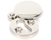 From The Anvil Standard Profile Round Escutcheon & Cover, Polished Nickel - 83835