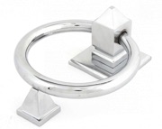 From The Anvil Ring Door Knocker, Polished Chrome - 83837