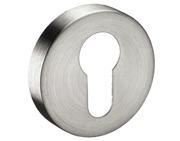 Euro Profile Keyhole Escutcheon, Satin Stainless Steel - 8401SSS