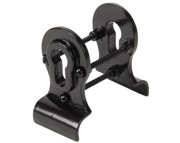 From The Anvil Blacksmith Back-To-Back Euro Cylinder Pull, Black - 90039