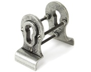 From The Anvil Blacksmith Back-To-Back Euro Cylinder Pull, Pewter - 90040