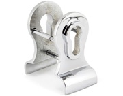From The Anvil Period Back-To-Back Euro Cylinder Pull, Polished Chrome - 90066
