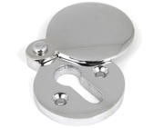 From The Anvil Standard Profile Round Escutcheon & Cover, Polished Chrome - 90278