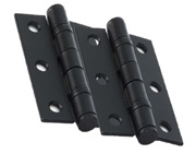 From The Anvil 3 Inch Solid Steel Ball Bearing Hinges, Black Coated - 91041 (sold in pairs) 