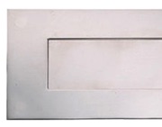 Hafele Spring Flap Letter Plate (330mm x 110mm) Stainless Steel - 986.08.310