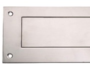 Hafele Interior Letter Flap (330mm x 110mm), Polished Or Satin (Matt) Stainless Steel - 986.08.320
