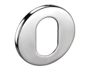 Access Hardware 6mm Oval Profile Escutcheon, Polished Stainless Steel - A8406P