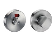 Access Hardware Bathroom Turn & Release With Indicator, Satin Stainless Steel - A9610S