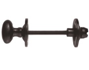 Carlisle Brass Oval Thumbturn & Release (5mm Spindle For Bathroom Lock), Black Antique - AA133BA