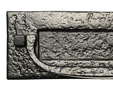 Kirkpatrick Malleable Iron Straight Postal Door Knocker (295mm x 108mm), Black Antique - AB1963