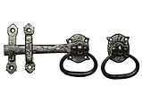 Kirkpatrick Black Antique Malleable Iron Gate Latch (127mm and 177mm Length) - AB1251