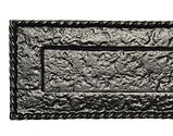 Kirkpatrick Black Antique Malleable Iron Letter Plate (Multiple Sizes) - AB1324