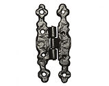 Kirkpatrick Black Antique Malleable Iron Cabinet Hinge (4.5 Inch) - AB1509 (sold in pairs) 