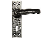 Kirkpatrick Black Antique Malleable Iron Lever Handle - AB2440 (sold in pairs)